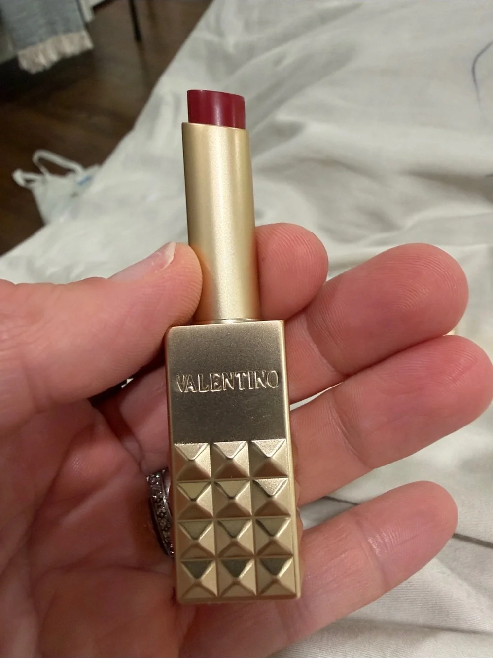 Valentino Spike Matte Lipstick - Fire Red